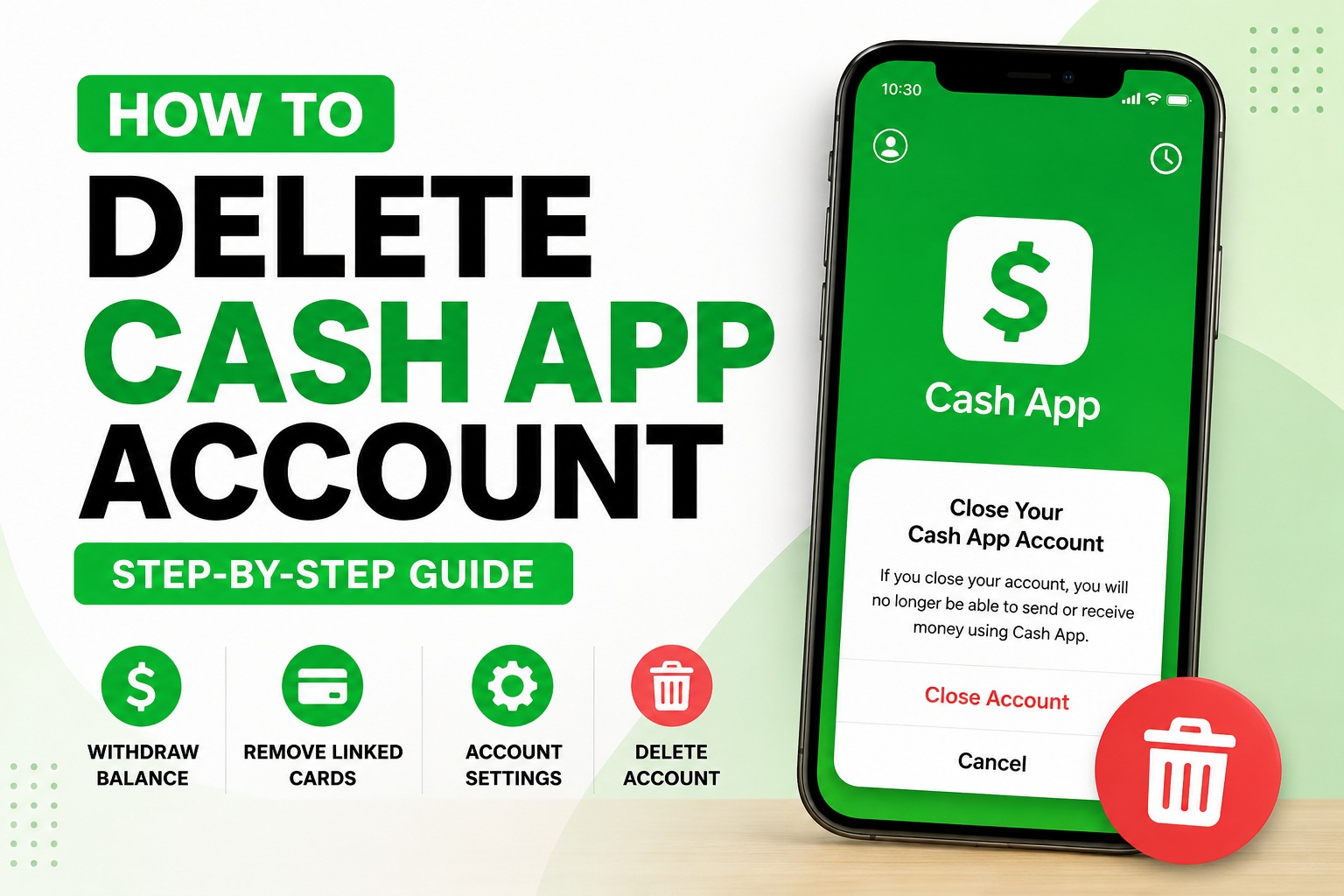 How to delete Cash App account permanently step by step guide on mobile app