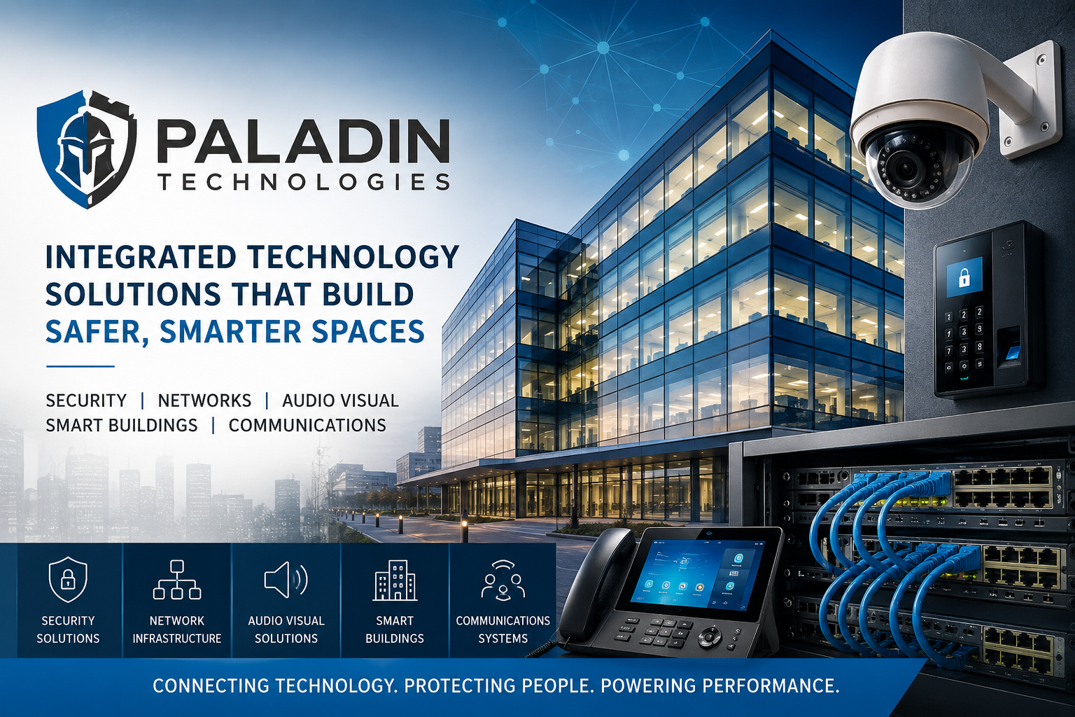 Paladin Technologies integrated security, networking, structured cabling, and smart building solutions for modern commercial buildings