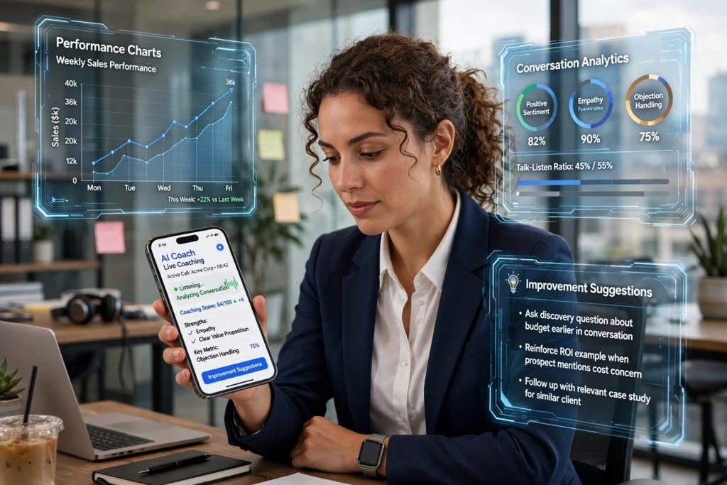 Sales Buddi AI sales coaching dashboard